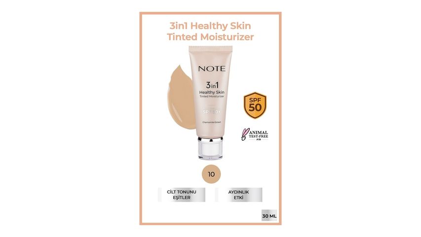 Note 3 In 1 Healthy Skin Tinted Moisturizer 30 ml
