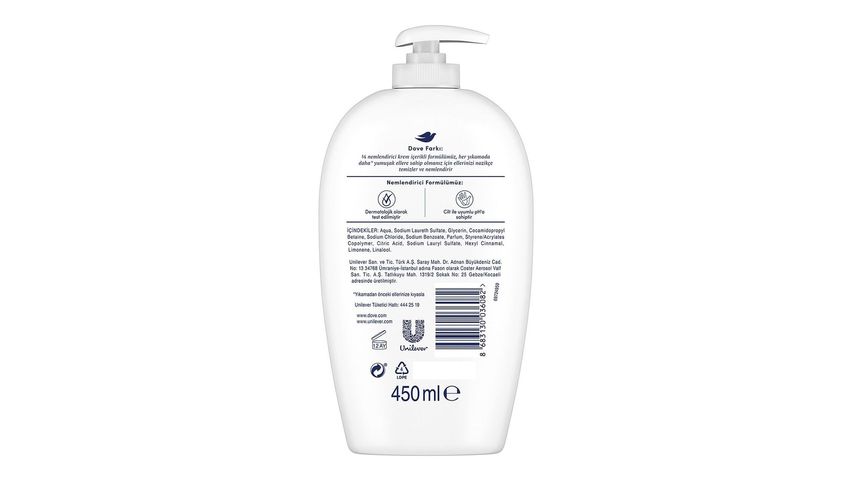 Dove Moisturizing Liquid Soap Caring 450 ml