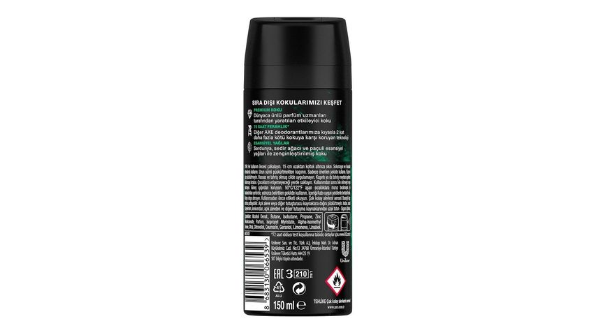 Axe Emerald Sage Sprey Deodorant 150 ml