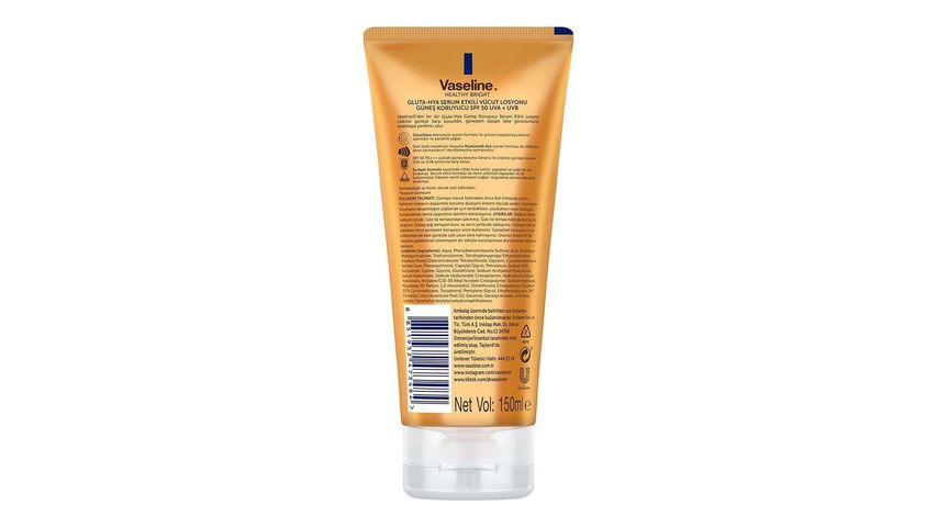 Vaseline Gluta-Hya SPF 50 Sunscreen Lotion 150 ml