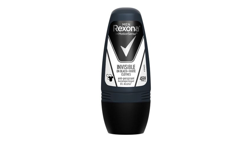 Rexona Men Invisible Black White Roll On 50 ml