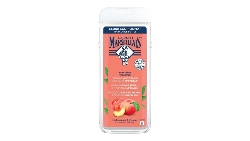 Le Petit Marseillais Shower Gel White Peach and Nectarine 650 ml