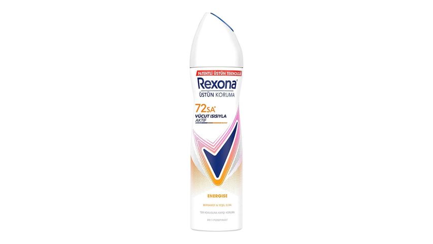Rexona Women's Energise Bergamot & Green Apple Spray Deodorant 150 ml