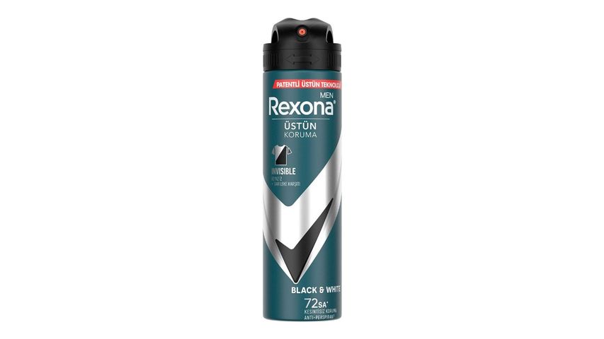 Rexona Men Deodorant Sprey Invisible Black White 150 ml