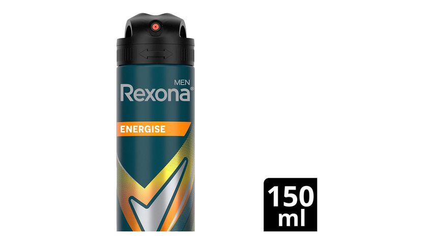 Rexona Men's Energise Bergamot & Amber Spray Deodorant 150 ml