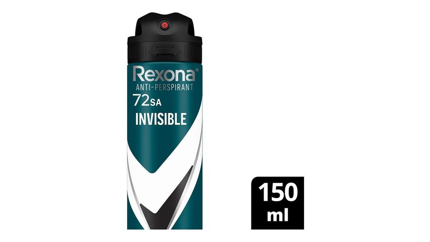 Rexona Men Deodorant Sprey Invisible Black White 150 ml