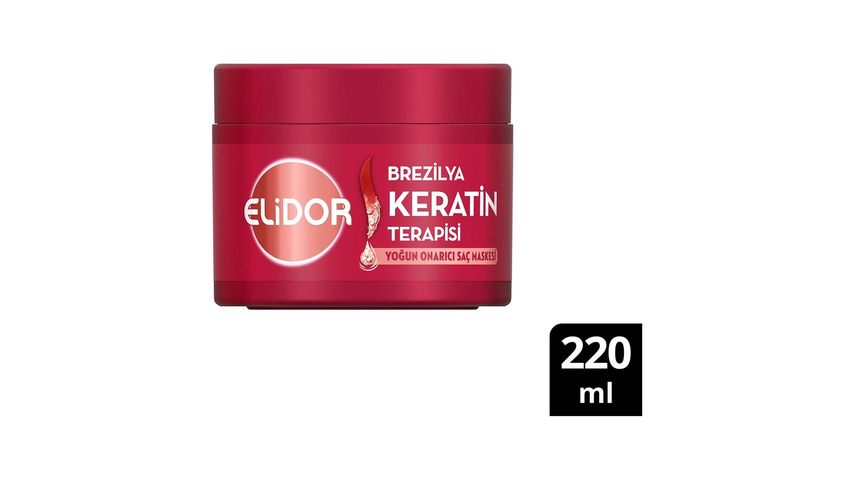 Elidor Yoğun Onarıcı Brezilya Keratin Terapisi Saç Bakım Maskesi 220 ml