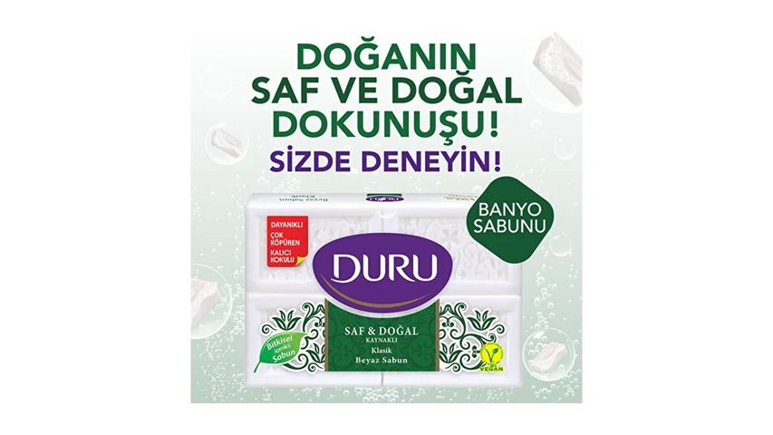 Duru Saf & Dogal Klasik Sabun 4 x 150 g