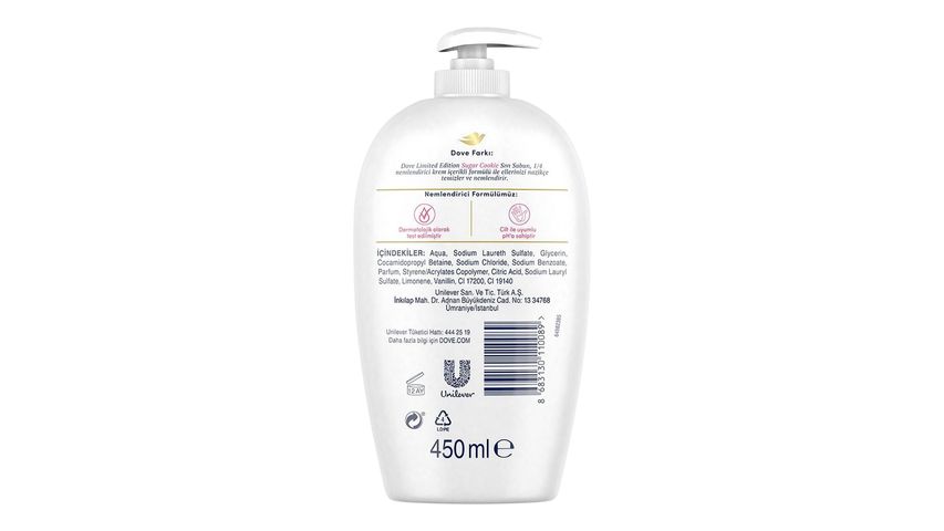 Dove Sugar Cookie Sıvı Sabun 450 ml