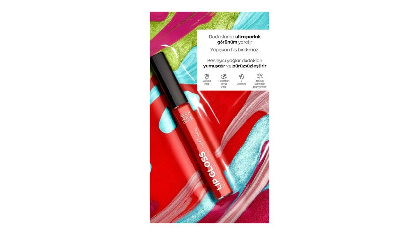 Avon Ultra Color Lip Gloss Besleyici Dudak Parlatıcısı Peony Blush
