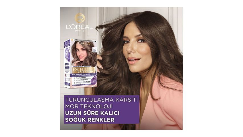 L'Oréal Paris Excellence Ekstra Küllü Açık Kahve Saç Boyası 5.11