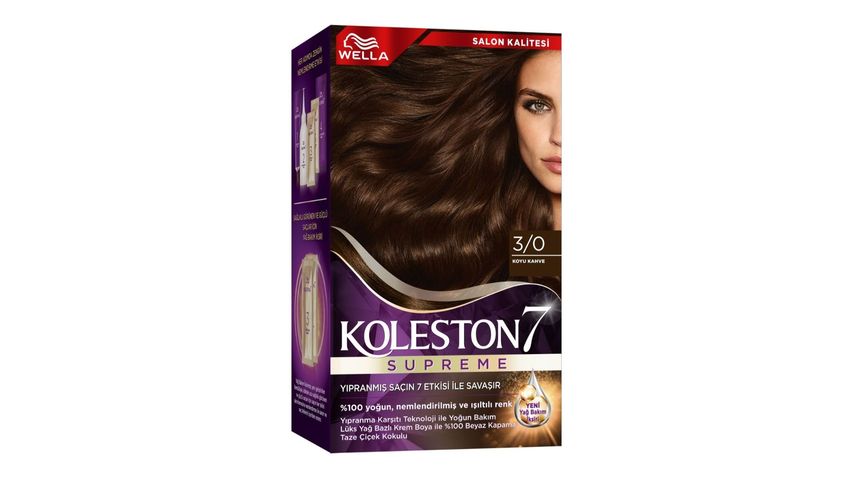 Wella Koleston Supreme Saç Boyası 3/0 Koyu Kahve