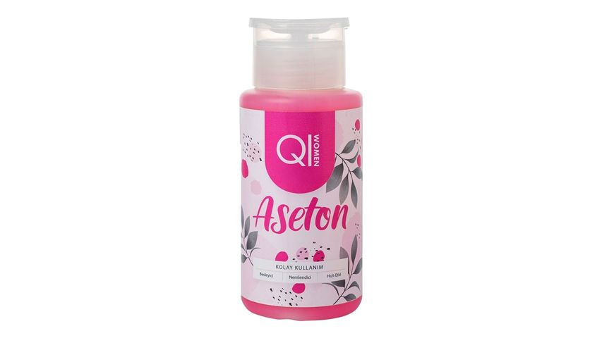 QI Women Besleyici Oje Çıkarıcı Pompalı Aseton 200 ml