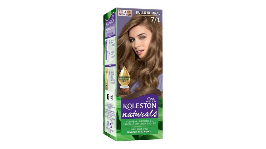 Wella Koleston Naturals Hair Dye 7/1 Ash Light Brown