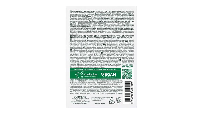 Garnier Pimple Patch Anti-Acne Hydrocolloid Spot Bandages 22 Pieces