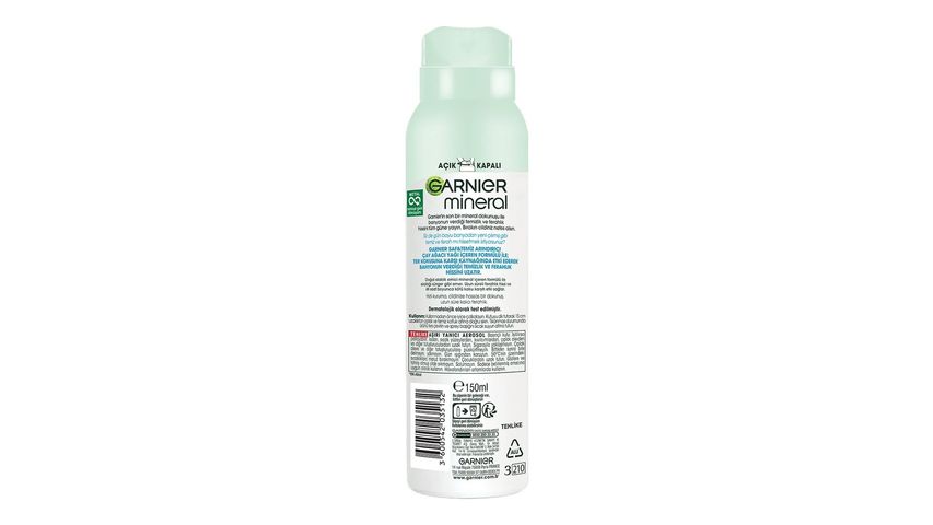 Garnier Mineral Pure & Clean Spray Deodorant 150 ml