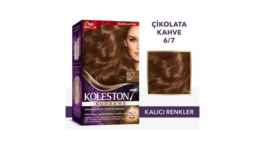 Wella Koleston Supreme Saç Boyası 6/7 Çikolata Kahve