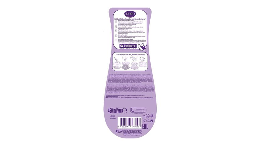 Duru Body Scrub Pink Delight & Ice Light Shower Gel 450 ml
