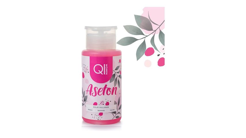 QI Women Besleyici Oje Çıkarıcı Pompalı Aseton 200 ml