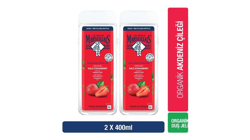Le Petit Marseillais Akdeniz Çileği Duş Jeli 2 x 400 ml