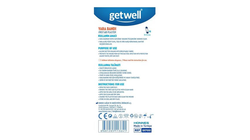 Getwell Klasik Tekstil Yara Bandı