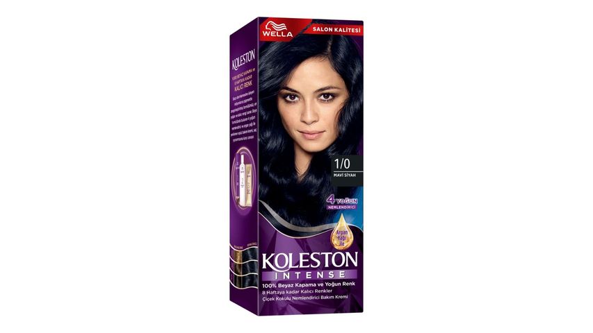 Wella Koleston Intense Saç Boyası 1/0 Mavi Siyah