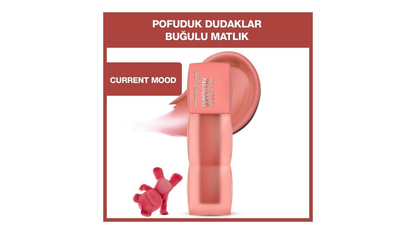 Maybelline New York Maybelline Super Stay Teddy Tint Uzun Süre Kalıcı Likit Mat Tint 10 Current Mood
