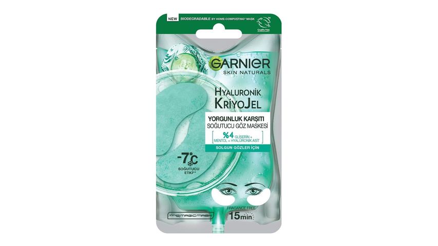 Garnier Hyaluronik Kriyojel Yorgunluk Karşıtı Soğutucu Göz Maskesi