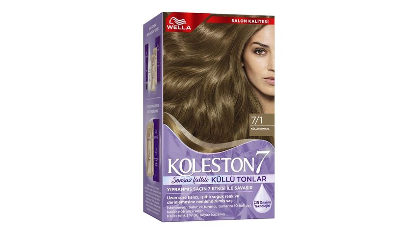 Wella Koleston Supreme Sonsuz Işıltılı Küllü Tonlar Saç Boyası 7/1 Küllü Kumral