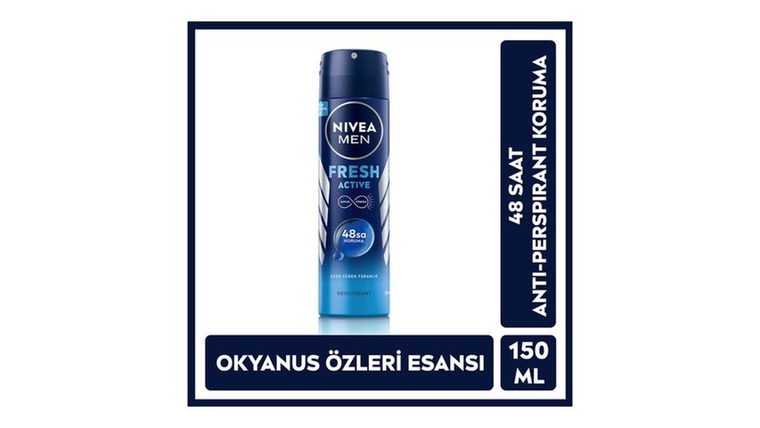 NIVEA MEN Erkek Sprey Deodorant Fresh Active 150 ml