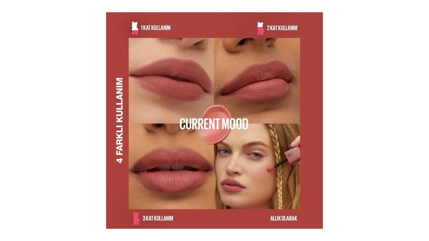 Maybelline New York Maybelline Super Stay Teddy Tint Uzun Süre Kalıcı Likit Mat Tint 10 Current Mood