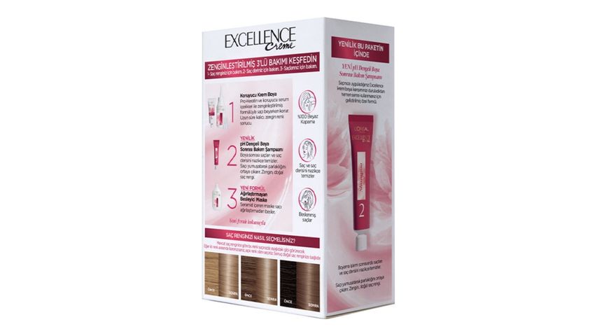 L’Oreal Paris Excellence Creme 8.1 Koyu Sarı Küllü Saç Boyası 268 g