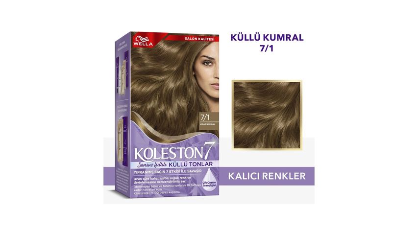 Wella Koleston Supreme Sonsuz Işıltılı Küllü Tonlar Saç Boyası 7/1 Küllü Kumral