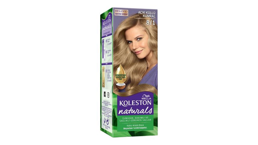 Wella Koleston Naturals Saç Boyası 8/1 Açık Küllü Kumral
