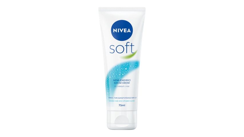 Nivea Jojoba Yağı & E Vitamini & Yüz, Vücut, El Yumuşak Cilt Hissi Soft Nemlendirici Bakım Kremi 75 ml