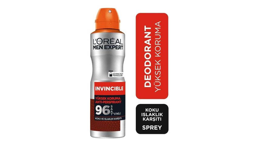 L'Oréal Paris Men Expert Invincible Anti Perspirant Sprey Deodorant 150 ml