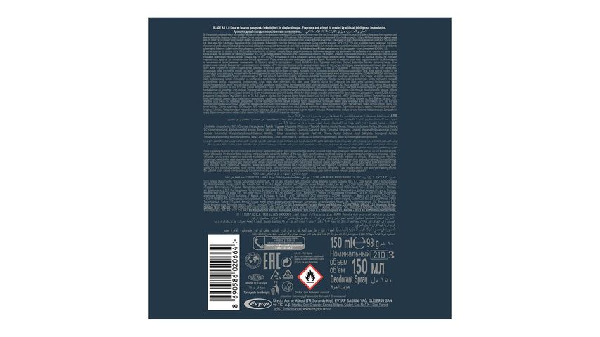 Blade A.I. 1.0 Erkek Deodorant 150 ml