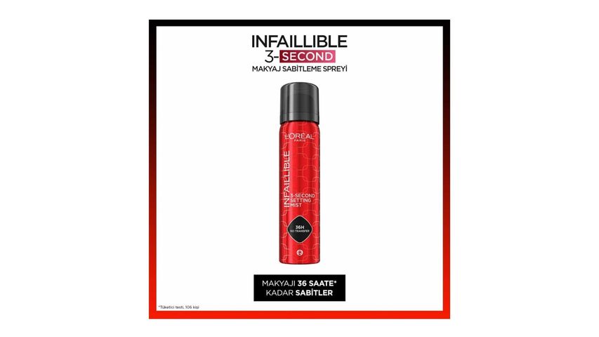 L’Oréal Paris Infaillible 3-Second Makyaj Sabitleme Spreyi 75 ml