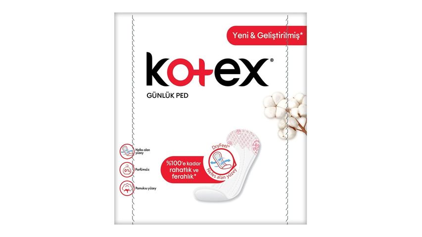 Kotex Normal Günlük Ped Parfümsüz 56'lı