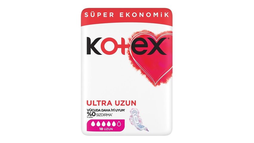 Kotex Süper Ekonomik Ultra Uzun Ped 18'li