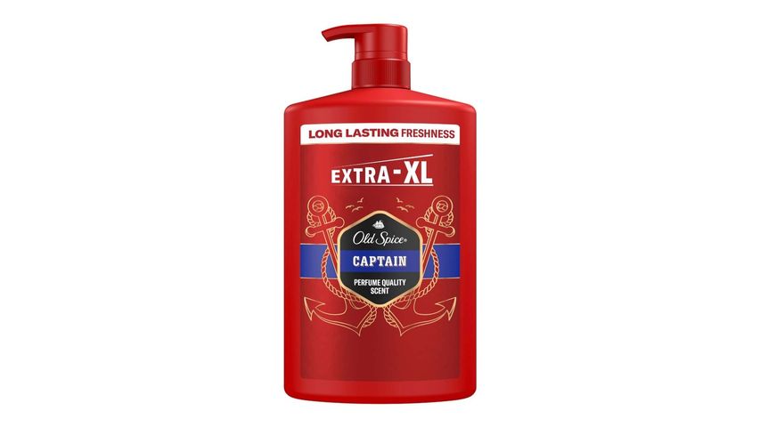 Old Spice Captain Men’s Shower Gel and Shampoo Extra XL 1000 ml