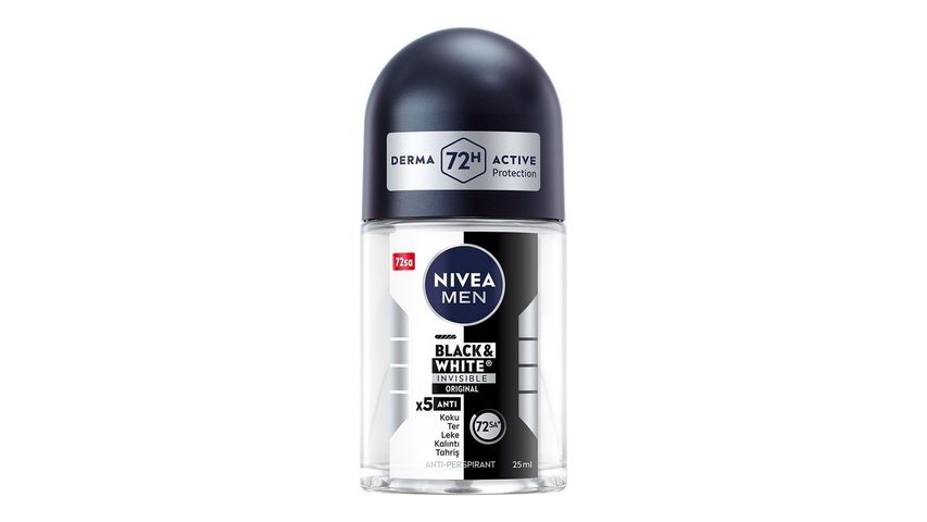 Nivea Invisible Black & White Men Roll-on 25 ml