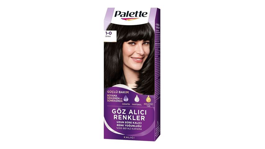 Palette Eye-Catching Colors Hair Dye 1.0 Black 50 ml
