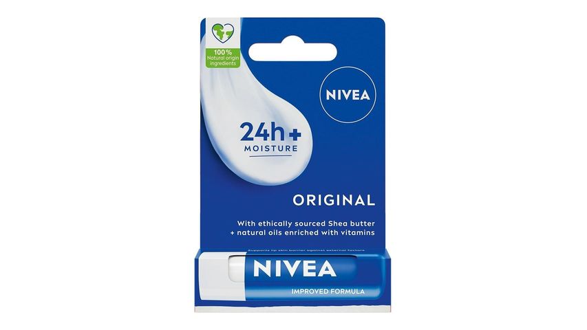 NIVEA Original Renksiz Nemlendirici Dudak Bakım Kremi 4.8 g