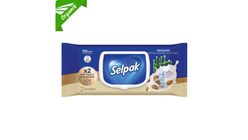 Selpak® Organic Bamboo & Almond Milk Extract Wet Wipes 50 Leaf