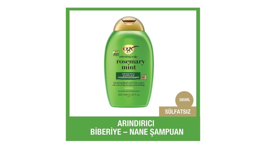 OGX Rosemary Mint Arındırıcı Şampuan 385 ml