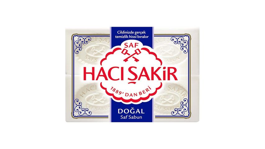 Hacı Şakir Natural Traditional White Soap 4 x 150 g