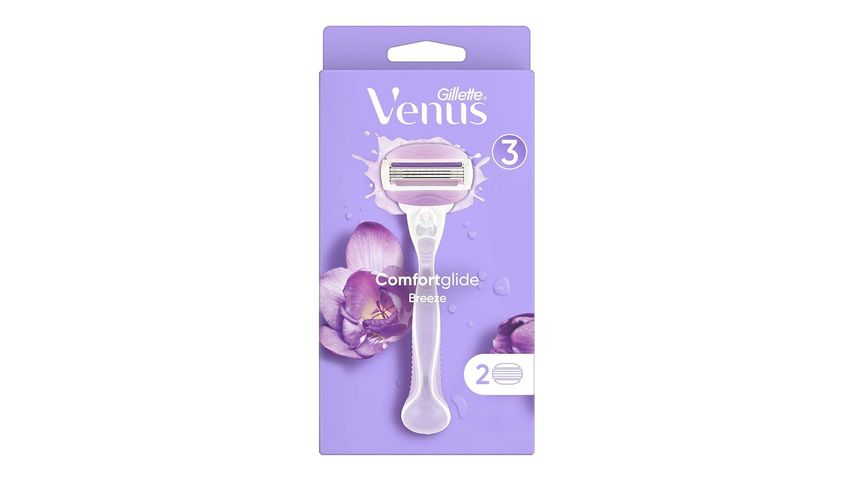 Gillette Venus Comfort Glide Breeze Shaver + 2 Spare Heads