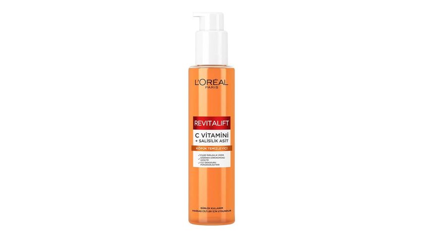 L'Oreal Paris Revitalift Clinical C Vitamini + Salisilik Asit, Aydınlatıcı ve Gözenek Karşıtı Köpük Temizleyici