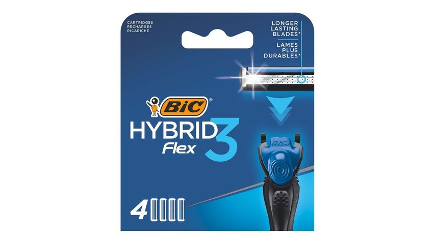 Bic Flex 3 Hybrid Yedek Tıraş Bıçağı Kartuşu 4'lü